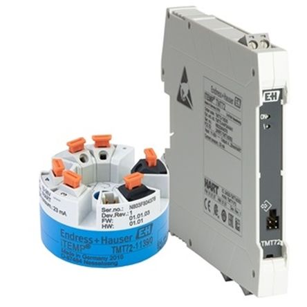 Endress+Hauser iTEMP TMT72, преобразователь температуры, вход для термосопротивлений (RTD) и термопар, 36 В пост. тока, 85 °C, -40 °C