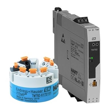 Endress+Hauser iTEMP TMT82, преобразователь температуры, вход термопары, RTD, 42 В пост. тока, 85 °C, -40 °C