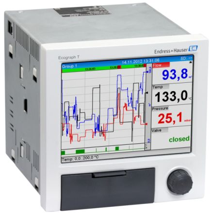 Endress+Hauser RSG35-D1C, графический регистратор, вход тока, частотный вход, импульсный вход, RTD, термопара, напряжение