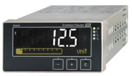 Endress+Hauser RIA45, ЖК многофункциональный щитовой измеритель для температуры, напряжения, сопротивления, тока, 92 мм x 45 мм